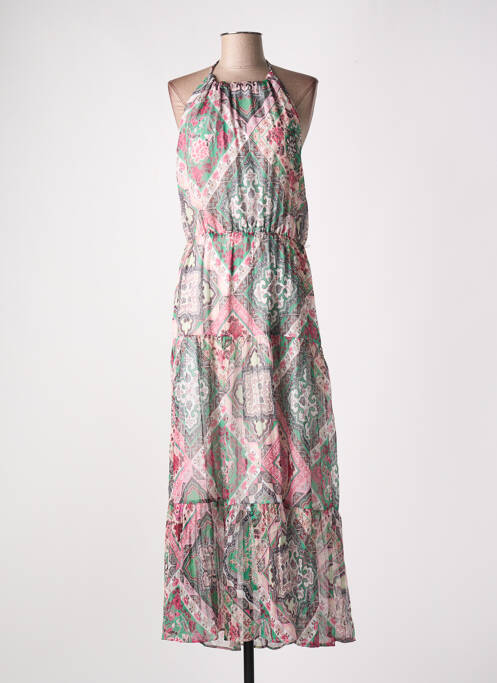 Robe longue rose IKKS pour femme