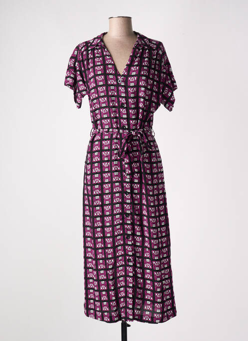 Robe longue violet LA FEE MARABOUTEE pour femme