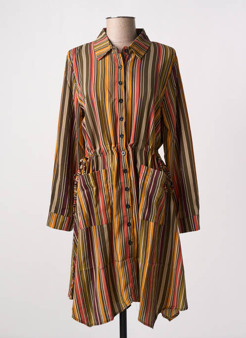 Robe mi-longue vert MEISÏE pour femme