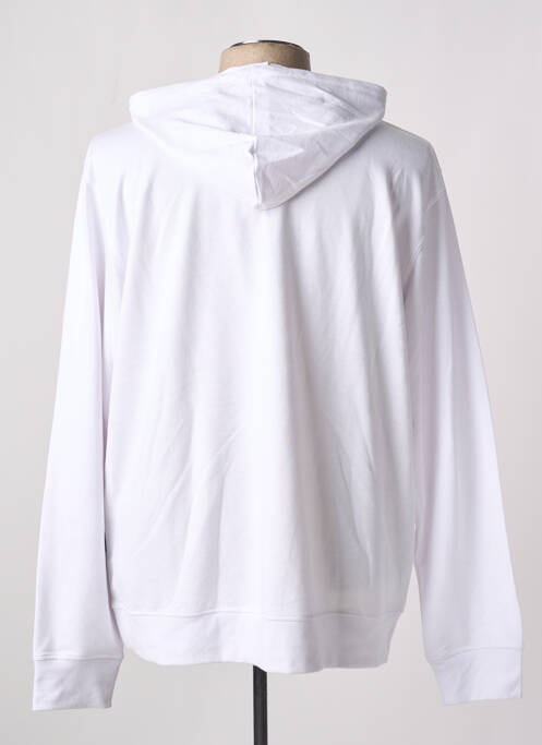 Sweat-shirt à capuche blanc SLAZENGER pour homme