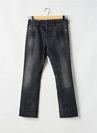 Jeans coupe droite stretch taille normale noir EMPORIO ARMANI femme
