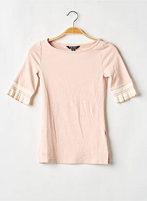 T-shirt stretch manches courtes rose RALPH LAUREN femme