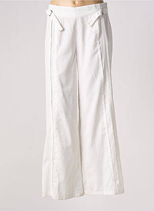 Pantalon large fermeture zip latéral taille normale blanc MADO ET LES AUTRES femme