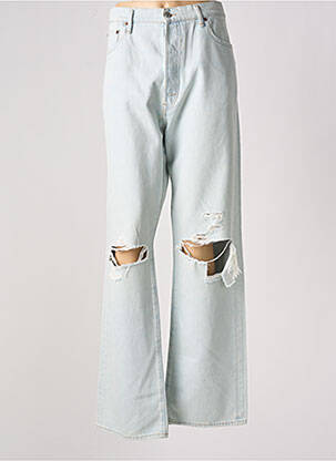 Jeans coupe droite effet usé délavé taille normale bleu RALPH LAUREN femme