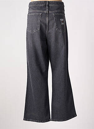 Jeans coupe large effet usé délavé taille haute gris TOMMY HILFIGER femme