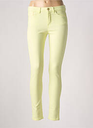 Jeans coupe slim stretch taille normale jaune ONE STEP femme