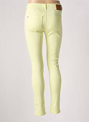 Jeans coupe slim stretch taille normale jaune ONE STEP femme