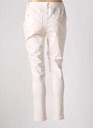 Pantalon slim tissage popeline taille normale rose MIA SOANA femme