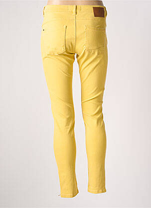 Jeans coupe slim stretch taille normale jaune ONE STEP femme