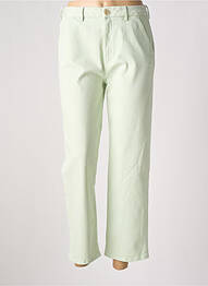 Pantalon 7/8 taille haute taille haute vert REIKO femme