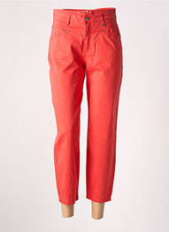 Pantalon 7/8 taille haute taille haute rouge MADO ET LES AUTRES femme