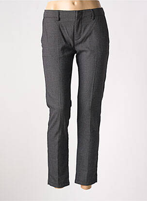 Pantalon 7/8 stretch taille normale noir REIKO femme