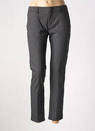 Pantalon 7/8 stretch taille normale noir REIKO femme
