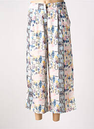 Pantalon 7/8 taille haute taille haute rose VICTORIO & LUCCHINO femme