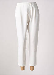 Pantalon 7/8 blanc REIKO pour femme seconde vue