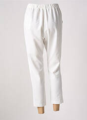 Pantalon 7/8 blanc REIKO pour femme seconde vue