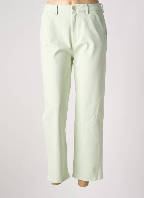 Pantalon 7/8 taille haute taille haute vert REIKO femme