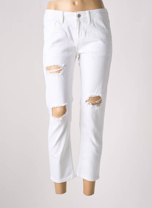 Jeans boyfriend blanc REIKO pour femme