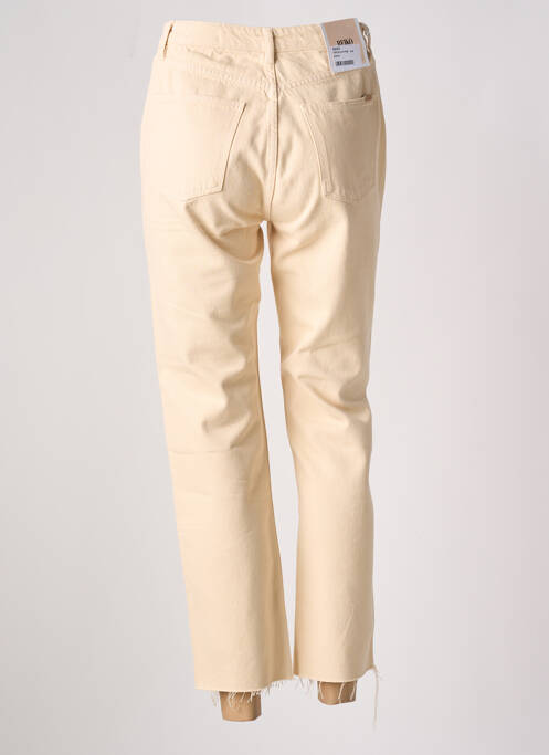 Jeans coupe droite beige REIKO pour femme