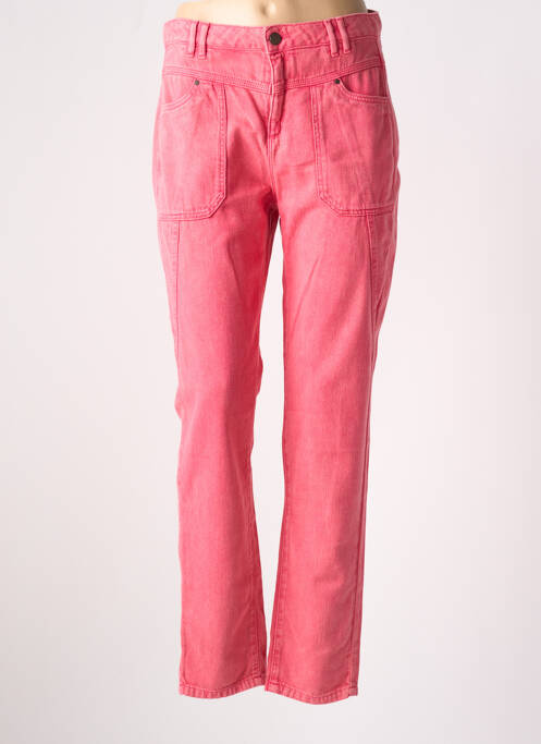 Pantalon droit rose ONE STEP pour femme