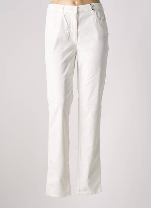 Pantalon slim blanc CAROLL pour femme