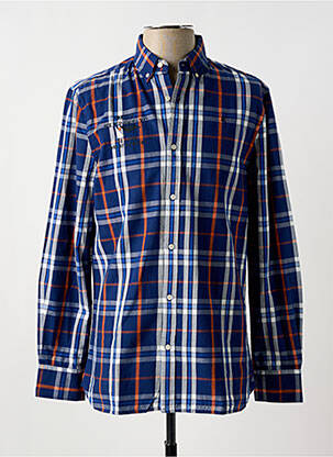 Chemise manches longues manches longues bleu GAASTRA homme