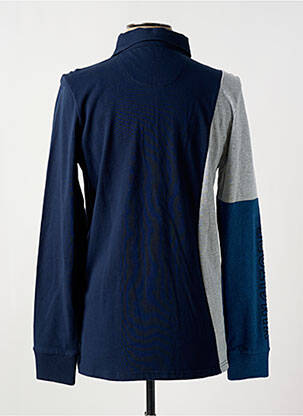 Polo manches longues manches longues bleu STATE OF ART homme