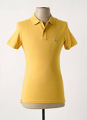 Polo coupe droite manches courtes jaune CHEVIGNON homme