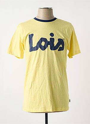 T-shirt coupe droite manches courtes jaune LOIS homme
