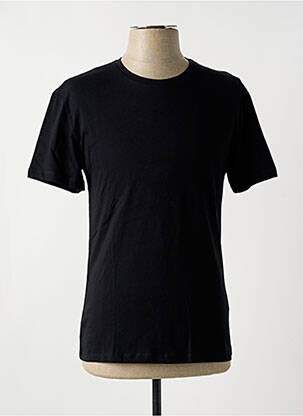 T-shirt coupe droite manches courtes noir DEFACTO homme