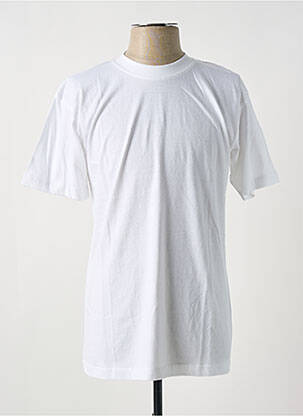 T-shirt coupe cintrée manches courtes blanc SLAZENGER homme