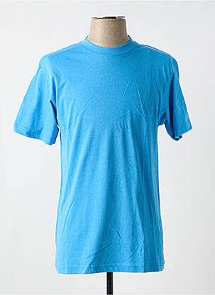 T-shirt coupe cintrée manches courtes bleu clair SLAZENGER homme