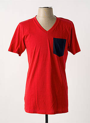 T-shirt coupe droite manches courtes rouge SLAZENGER homme
