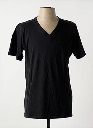T-shirt coupe cintrée manches courtes noir SLAZENGER homme