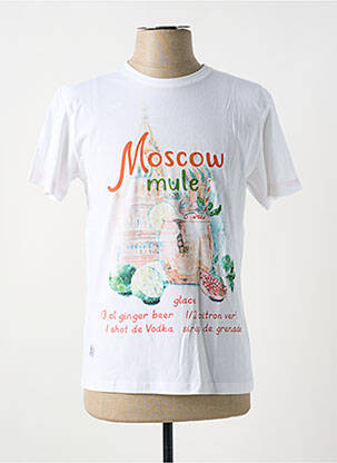 T-shirt coupe droite manches courtes blanc EDWEEN PEARSON homme
