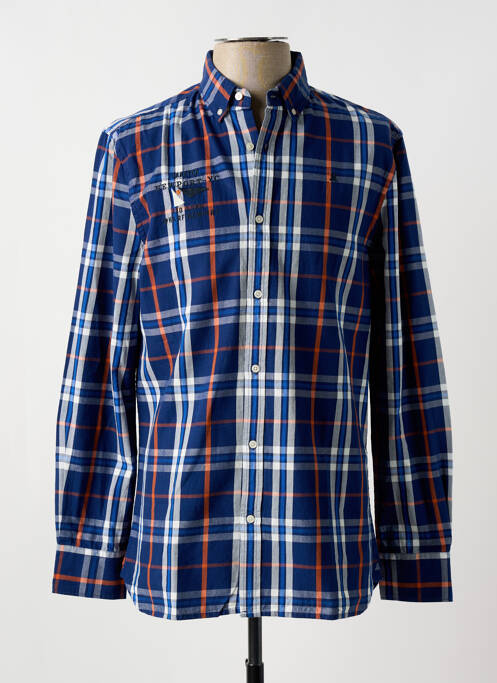 Chemise manches longues imprimé rayures bleu GAASTRA homme