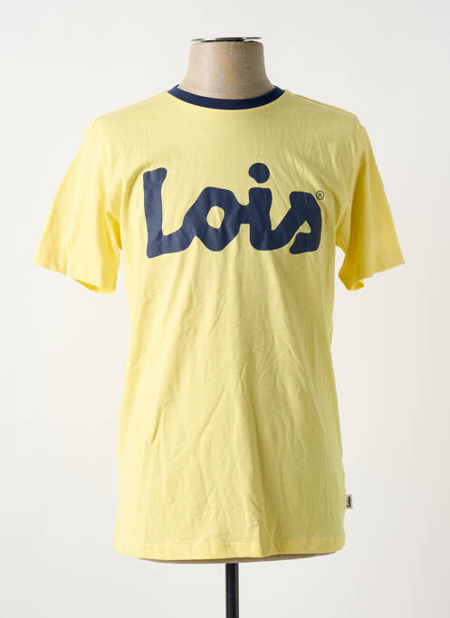 T-shirt coupe droite manches courtes jaune LOIS homme
