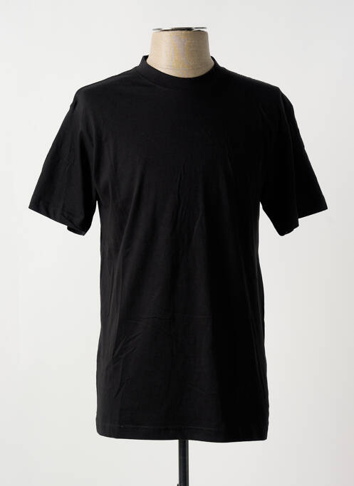 T-shirt tissage chiné manches courtes noir SLAZENGER homme
