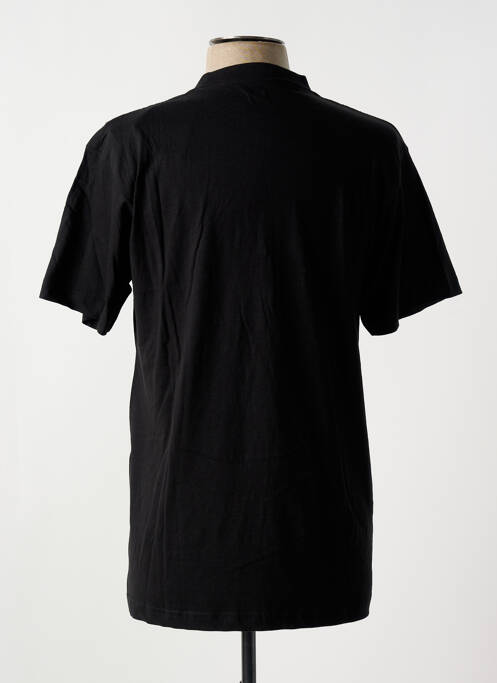 T-shirt tissage chiné manches courtes noir SLAZENGER homme