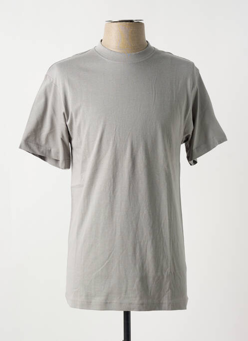 T-shirt tissage chiné manches courtes gris SLAZENGER homme