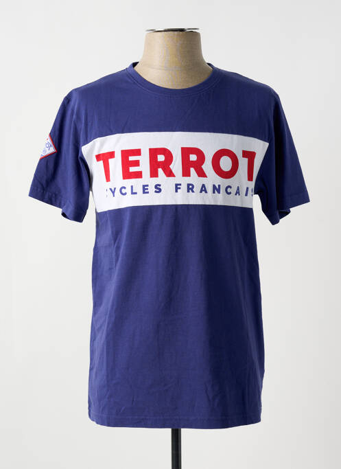 T-shirt bleu TERROT pour homme