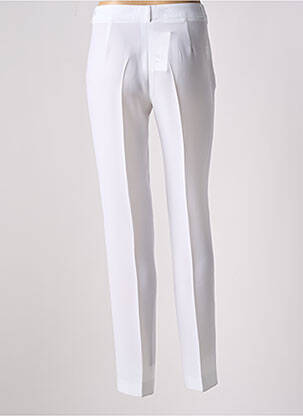 Pantalon droit tissage crêpe taille normale blanc WEILL femme