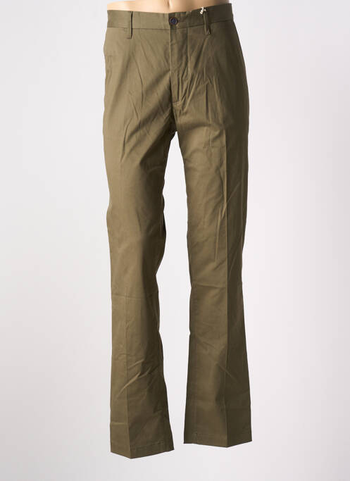 Pantalon droit stretch taille normale vert STATE OF ART homme