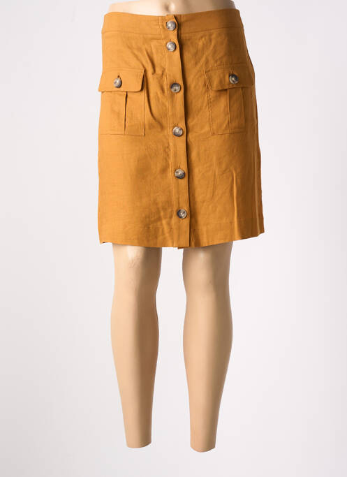 Jupe courte marron CAROLL pour femme