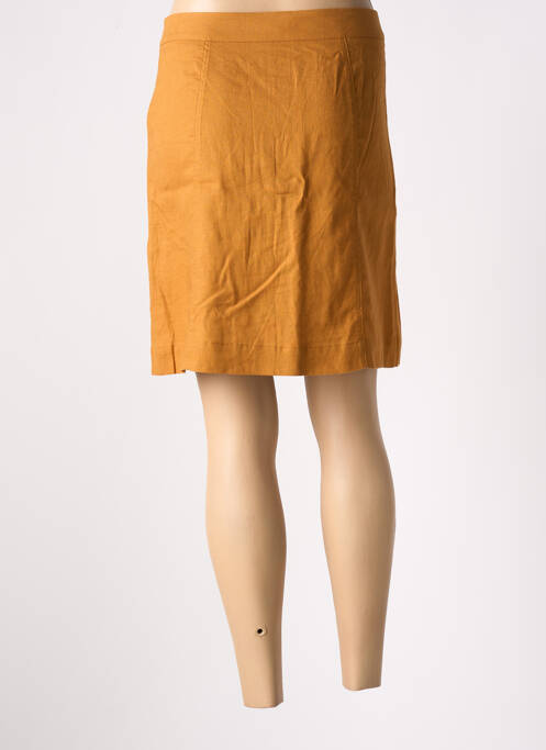 Jupe courte marron CAROLL pour femme