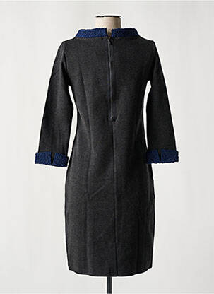 Robe courte manches 3/4 manches 3/4 gris MAMATAYOE femme