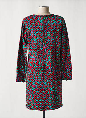 Robe courte fermeture zippée au dos manches longues rouge PRINCESSE NOMADE femme