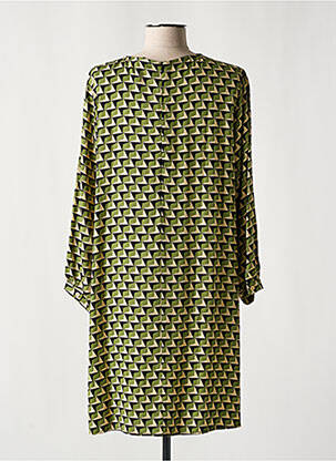 Robe courte manches 3/4 manches 3/4 vert MADEMOISELLE YEYE femme