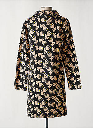 Robe courte manches longues manches longues beige PRINCESSE NOMADE femme