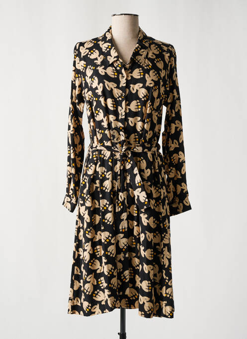 Robe mi-longue beige PRINCESSE NOMADE pour femme